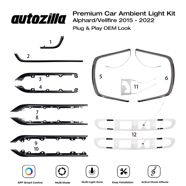 AMBIENT LIGHT ORCA Toyota Alphard Vellfire 2015 2022 Style