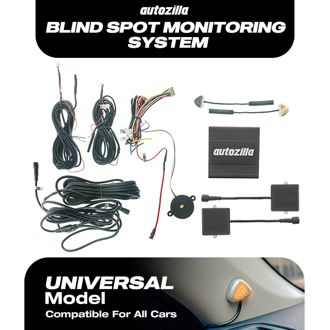 Blind Spot Monitoring System Sensor Monitor Titik Buta Mobil Universal