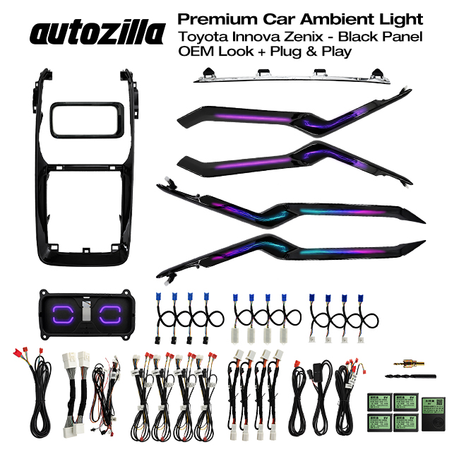 Lampu Ambient Light Innova Zenix Premium Panel Black Plug & Play OEM